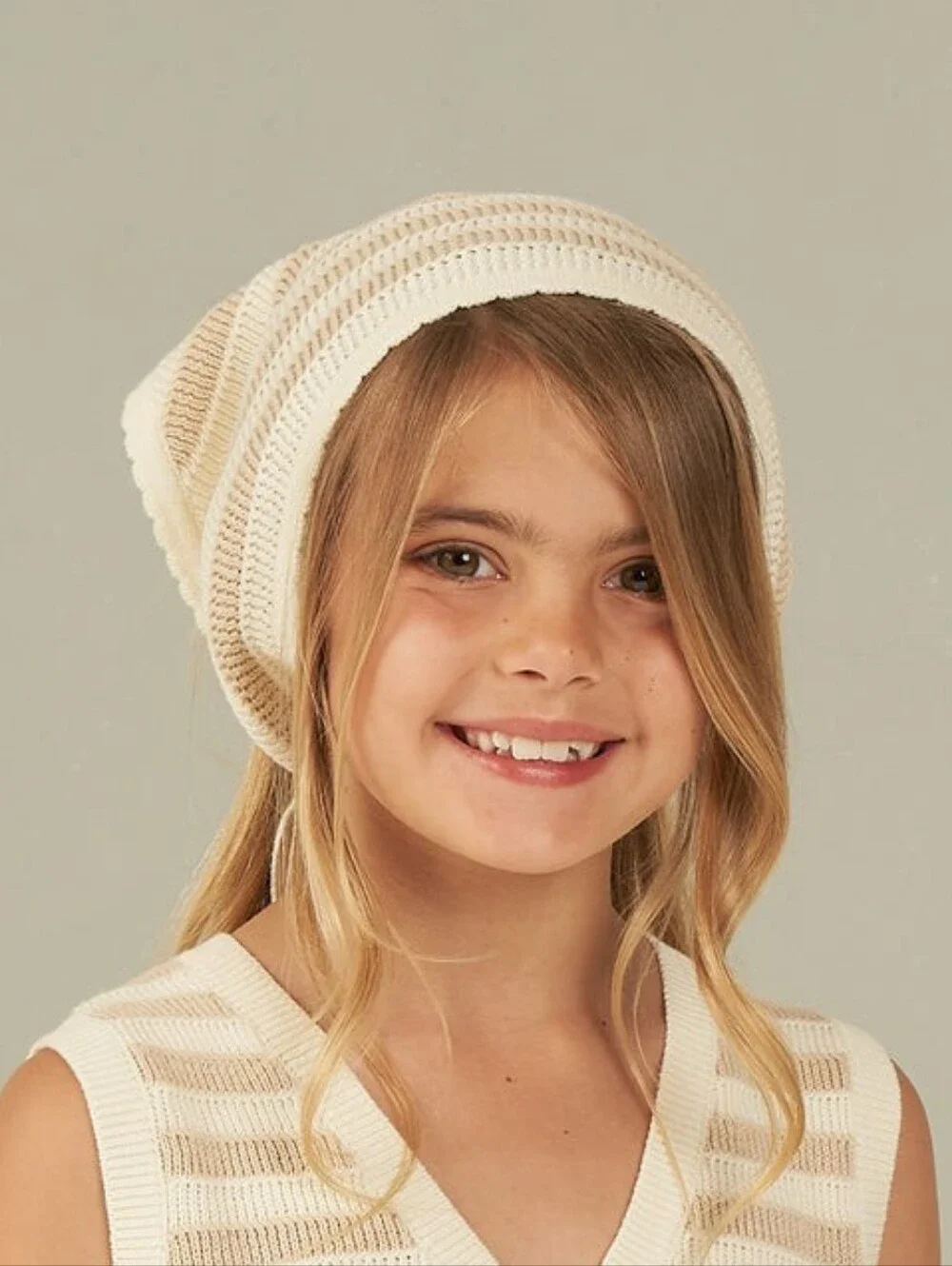 RYLEE + CRU CROCHET SCARF HEADBAND / SAND STRIPE